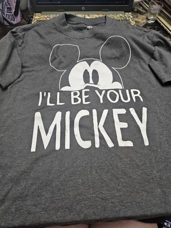 Disney Other - Disney Parks Gray T-shirt I'll Be Your Mickey Men's Large Short Sleeve